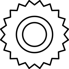Cogwheel Variant Of Small Cogs Outline Svg File, Free Vectors File